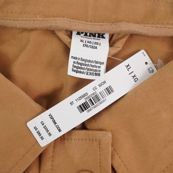 PINK • Victoria’s Secret Toffee Cargo Utility Jacket - Picture 5 of 5